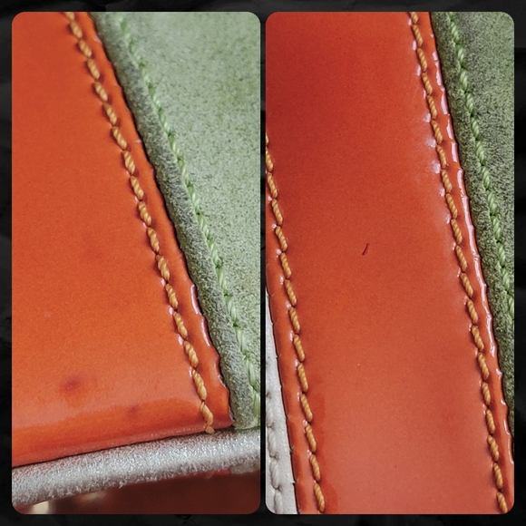 Rare Coach Legacy Patchwork Leather Framed French Purse Ball Chain Crossbody - Picture 13 of 16